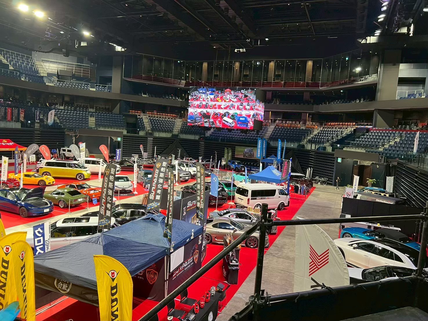 配線ドラムと作業現場